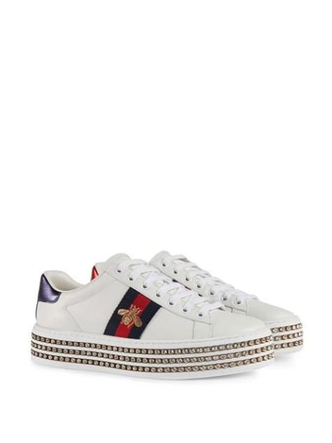 gucci swarovski sneakers|farfetch Gucci sneakers.